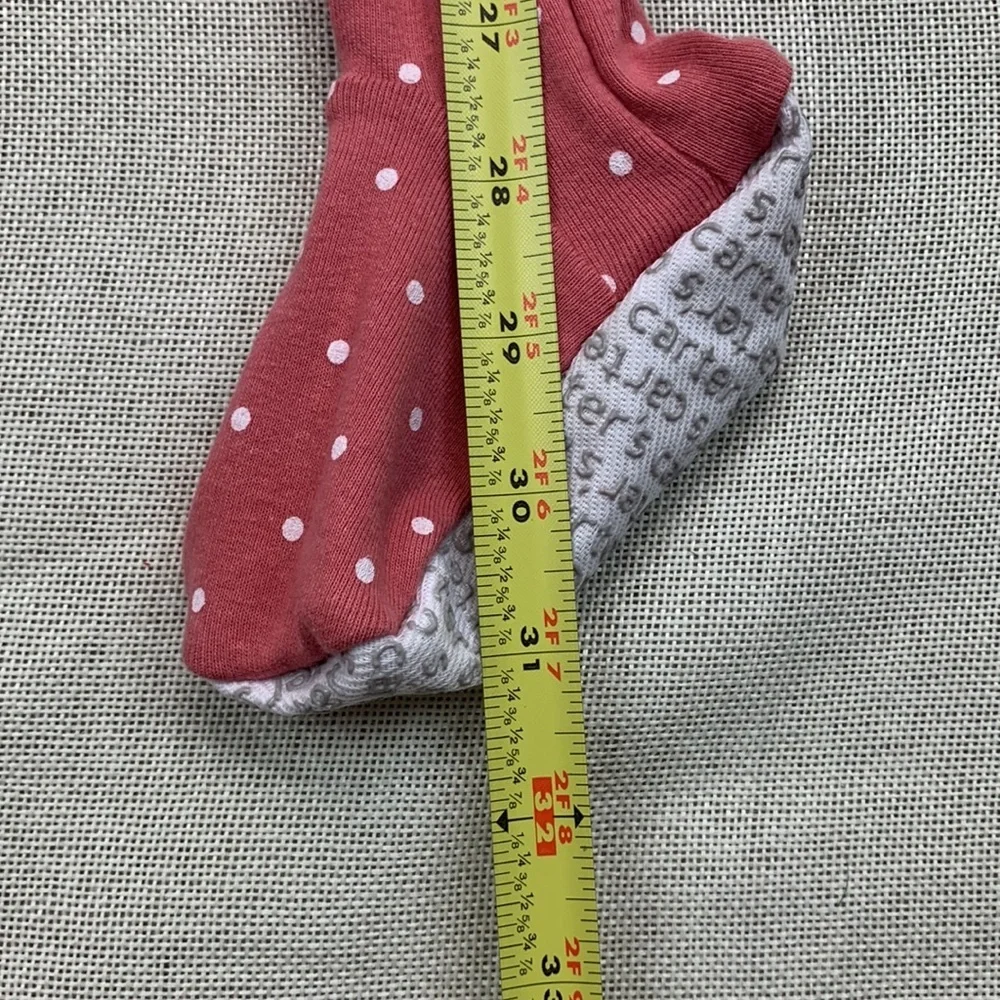 Carter's Baby Girls Long Sleeve Footed One Piece Pajama Size 24M